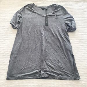 Tahari Charcoal Short Sleeve Tee